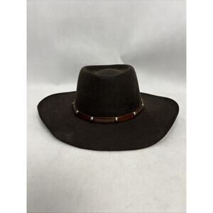 AKUBRA "The Boss" Western Fur Felt Hat Mens Black Size 59